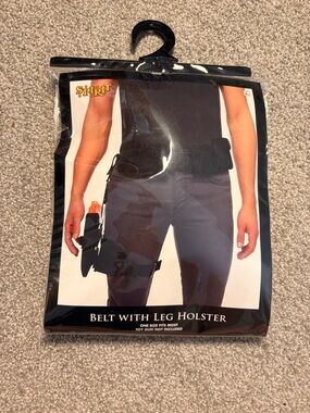 Spirit Black Tactical Belt with Leg Holster
